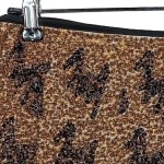 Vorschaubild 5 von Damen Lederrock Gr. 38/M Braun Animal-Print Pailletten Glamourös