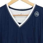 Vorschaubild 5 von Herren Langarmshirt XL Blau Casual V-Ausschnitt