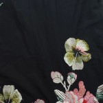 Vorschaubild 5 von Damen Top Shirt Schwarz S Feminin Florales Muster Modal Elasthan