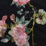 Vorschaubild 6 von Damen Top Shirt Schwarz S Feminin Florales Muster Modal Elasthan