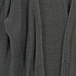 Vorschaubild 6 von Damen Strickjacke Cardigan Grau 42/XL Baumwolle Polyacryl Klassisch