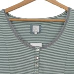Vorschaubild 5 von Damen Freizeitkleid Gr. 36/S Grün Gestreift Baumwolle Klassisch