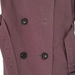 Vorschaubild 6 von Trenchcoat Damen Lila Gr. 36/S Baumwolle Uni Klassisch
