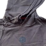 Vorschaubild 3 von Kapuzenpullover Kinder Gr. 158 Grau Baumwolle Logo-Print Casual Langarm