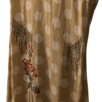 Vorschaubild 4 von Freizeitkleid Damen Beige Gr. 36/S Punkte Feminin 105 cm