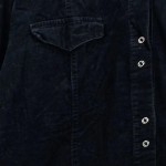 Vorschaubild 5 von Damen Freizeithemd Schwarz Gr. 34/XS Casual Baumwolle Strukturmuster