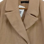 Vorschaubild 5 von Mantel Damen Klassisch Wolle Beige Gr. 34 Knopf Langarm Business