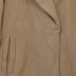 Vorschaubild 6 von Mantel Damen Klassisch Wolle Beige Gr. 34 Knopf Langarm Business