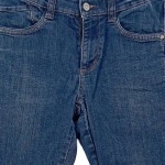 Vorschaubild 4 von High Waist Jeans Damen Blau W29/38 Baumwolle Uni