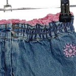 Vorschaubild 4 von Kinder Jeansrock Gr. 98 Blau Rüschen Spitze Streetwear Feminin