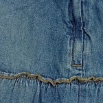 Vorschaubild 5 von Kinder Jeansrock Gr. 98 Blau Rüschen Spitze Streetwear Feminin