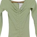 Vorschaubild 5 von Damen Freizeitkleid Gr. 32/XXS Grün Rippstrick Streetwear