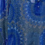 Vorschaubild 6 von Bluse Damen 34;XS Blau Florales Muster Bohemian Vintage