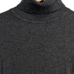 Vorschaubild 5 von Kinder Pullover Rollkragen Grau Gr. 164 Viskose Basic