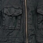 Vorschaubild 5 von Damen Jeansjacke Schwarz Gr. 34/XS Streetwear Military Vintage