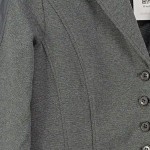 Vorschaubild 5 von Blazer Damen Klassisch Elegant Grau Gr. 36 Business Büro Langarm