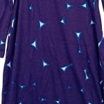 Vorschaubild 7 von Damen Freizeitkleid Wickelkleid Gr. 36/S Lila Grafisch Vintage Elegant
