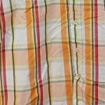 Vorschaubild 7 von Herren Freizeithemd Kariert Orange M/48 Kurzarm Baumwolle