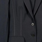 Vorschaubild 6 von Hugo Kostüm Rock Blazer Damen Gr. 36 Grau Wolle Business