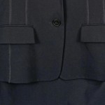 Vorschaubild 7 von Hugo Kostüm Rock Blazer Damen Gr. 36 Grau Wolle Business