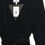 Vorschaubild 6 von & OTHER STORIES Damen festliches Samt Wickelkleid Schwarz Gr. 34/XS