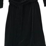 Vorschaubild 7 von & OTHER STORIES Damen festliches Samt Wickelkleid Schwarz Gr. 34/XS
