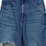 Vorschaubild 5 von Damen Jeans Straight Leg W24/32/XXS Blau High Waist Ripped Casual