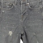 Vorschaubild 5 von Damen Jeans Slim Fit W25/34/XS Grau Strass Destroyed