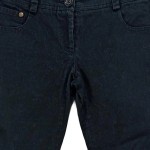 Vorschaubild 5 von Damen Stoffhose Nieten Uni Schwarz Gr. W27;38;M