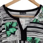 Vorschaubild 4 von Damen Bluse Einheitsgröße Mehrfarbig Gestreift Blumenmuster Casual