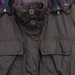 Vorschaubild 6 von Damen Winterjacke Gr. 40/L Braun Outdoor Steppjacke mit Kapuze