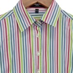 Vorschaubild 4 von Damen Freizeithemd Gr. 36/S Mehrfarbig Gestreift Casual Langarm