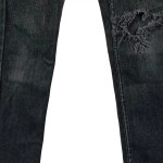 Vorschaubild 6 von Jeans Slim Fit Kinder Mädchen 140 Grau Destroyed Used-Look