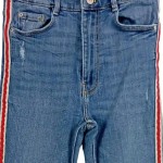 Vorschaubild 4 von Ripped Jeans Damen Blau Gr. W24/32/XXS Baumwolle Polyester Elasthan Uni L27
