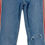 Vorschaubild 5 von Ripped Jeans Damen Blau Gr. W24/32/XXS Baumwolle Polyester Elasthan Uni L27