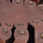 Vorschaubild 6 von Sandaletten Damen Gr. 38.5 Braun Casual Klassisch Nieten Absatzschuhe