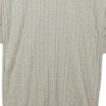 Vorschaubild 7 von Damen Strickkleid Beige Gr. 34/XS Rippstrick V-Ausschnitt Midikleid Casual