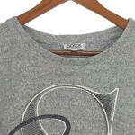 Vorschaubild 5 von Damen Sweatshirt Grau Gr. 34/XS Melierter Logo Print Freizeit