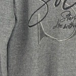 Vorschaubild 7 von Damen Sweatshirt Grau Gr. 34/XS Melierter Logo Print Freizeit