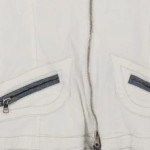 Vorschaubild 4 von Übergangsjacke Damen Weiß Gr. 34/XS Baumwolle Elasthan Uni Langarm