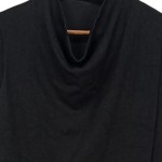 Vorschaubild 5 von Damen Blusenkleid Gr. 34/XS Schwarz Minimalistisch Asymmetrisches Kleid