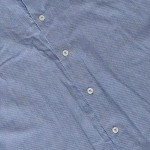 Vorschaubild 4 von Freizeithemd Herren Blau Gr. 48/M Baumwolle Gestreift Casual Langarm