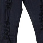 Vorschaubild 6 von DENIM Damen Jeans Slim Fit W25/34/XS Schwarz Destroyed Look