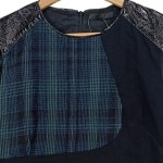 Vorschaubild 5 von Damen festliches Kleid Gr. 38;M Kariert Mehrfarbig Elegant Pailletten