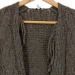 Vorschaubild 5 von Damen Strickjacke Zopfstrick Braun Gr. 34/XS Vintage Elegant