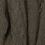 Vorschaubild 6 von Damen Strickjacke Zopfstrick Braun Gr. 34/XS Vintage Elegant