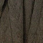 Vorschaubild 7 von Damen Strickjacke Zopfstrick Braun Gr. 34/XS Vintage Elegant