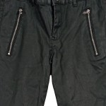 Vorschaubild 2 von Mädchen Jeans Regular Fit Schwarz Gr. 152 Reißverschluss-Details