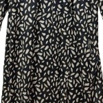 Vorschaubild 6 von Blusenkleid Damen 36/S Schwarz Abstraktes Muster Wickelkleid Viskose