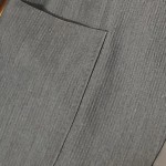 Vorschaubild 5 von Sakko Herren Grau Gr. 54 Gestreift Business Langarm Knopf Polyester